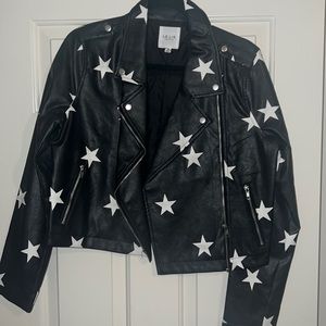 Star leather jacket